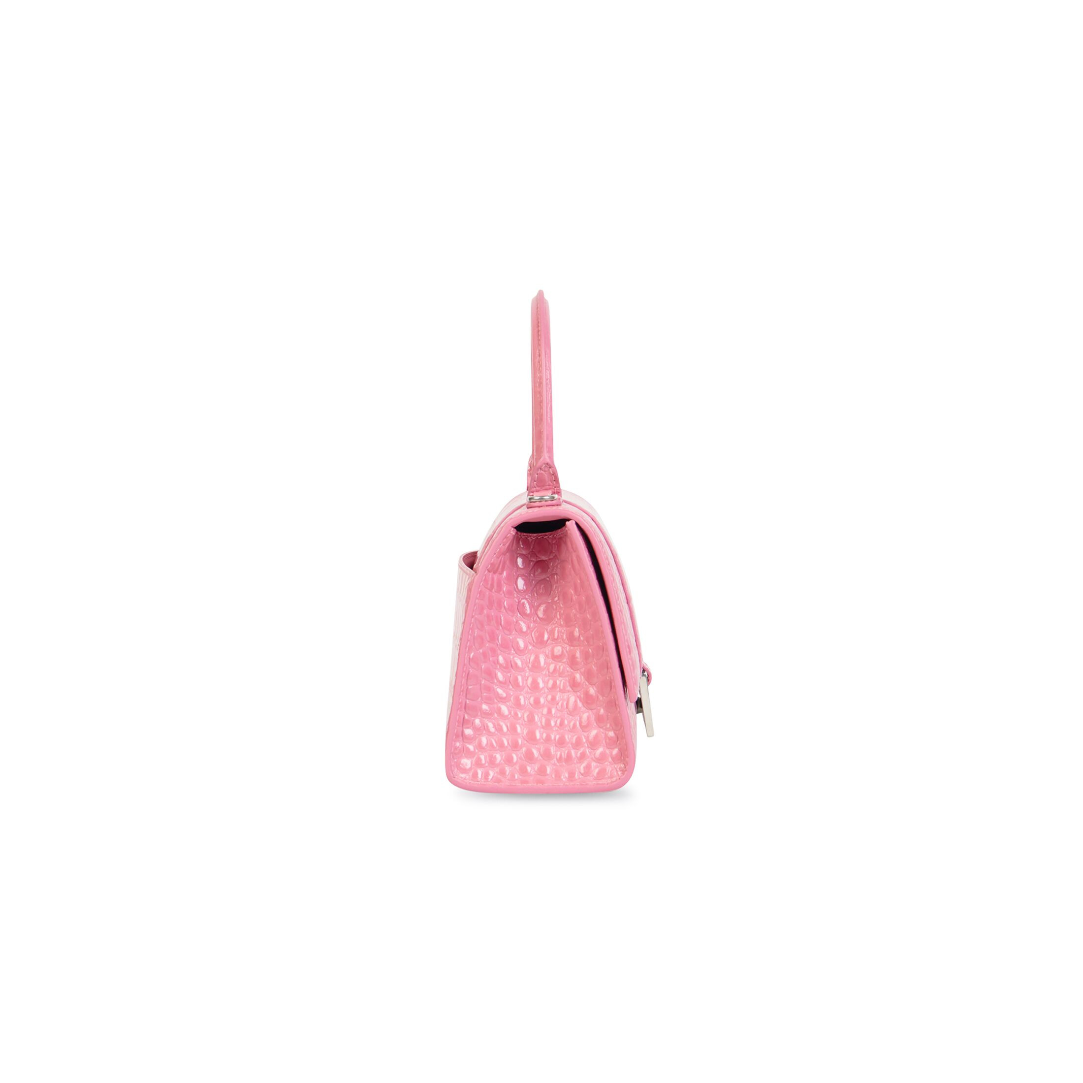 hourglass small handbag crocodile embossed | Balenciaga