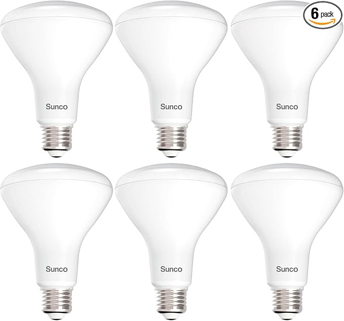 Sunco 6 Pack BR30 LED Bulbs, Indoor Flood Lights CRI93 11W Equivalent 65W 3000K Warm White 850 Lu... | Amazon (US)