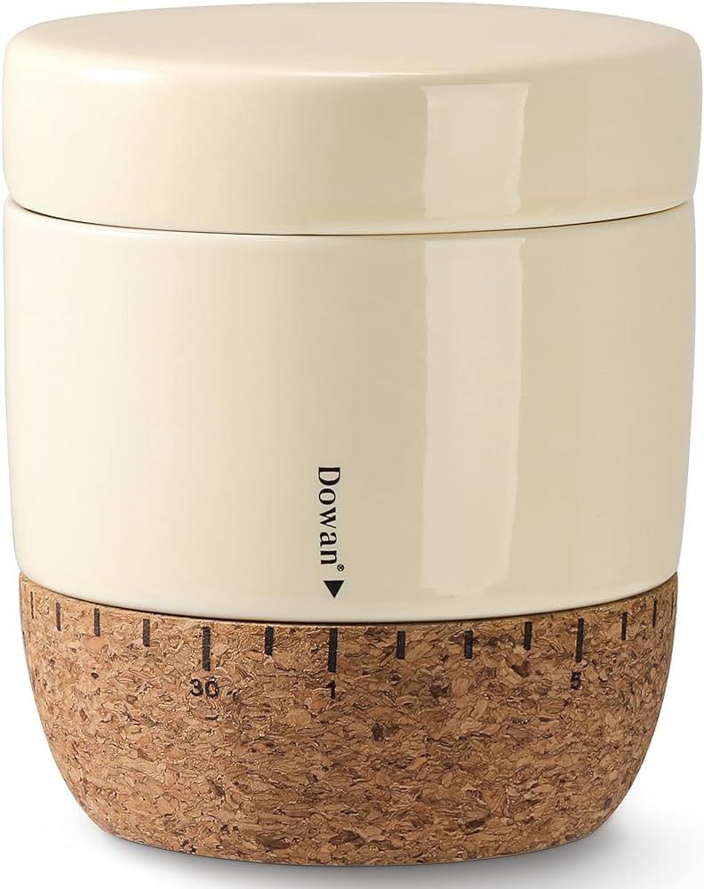 DOWAN French Butter Crock for Counter, Ceramic Butter Keeper with Cork Bottom and Waterline, Butt... | Amazon (US)