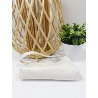 50% Off Fall Sale Vintage 90S Ivory White Crocodile Snakeskin Print Faux Leather Embossed Baguette M | Etsy (US)