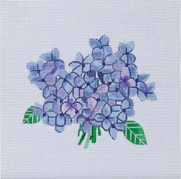 Sara Fitz | Hydrangea Bloom Needlepoint Kit | Beau & Ro