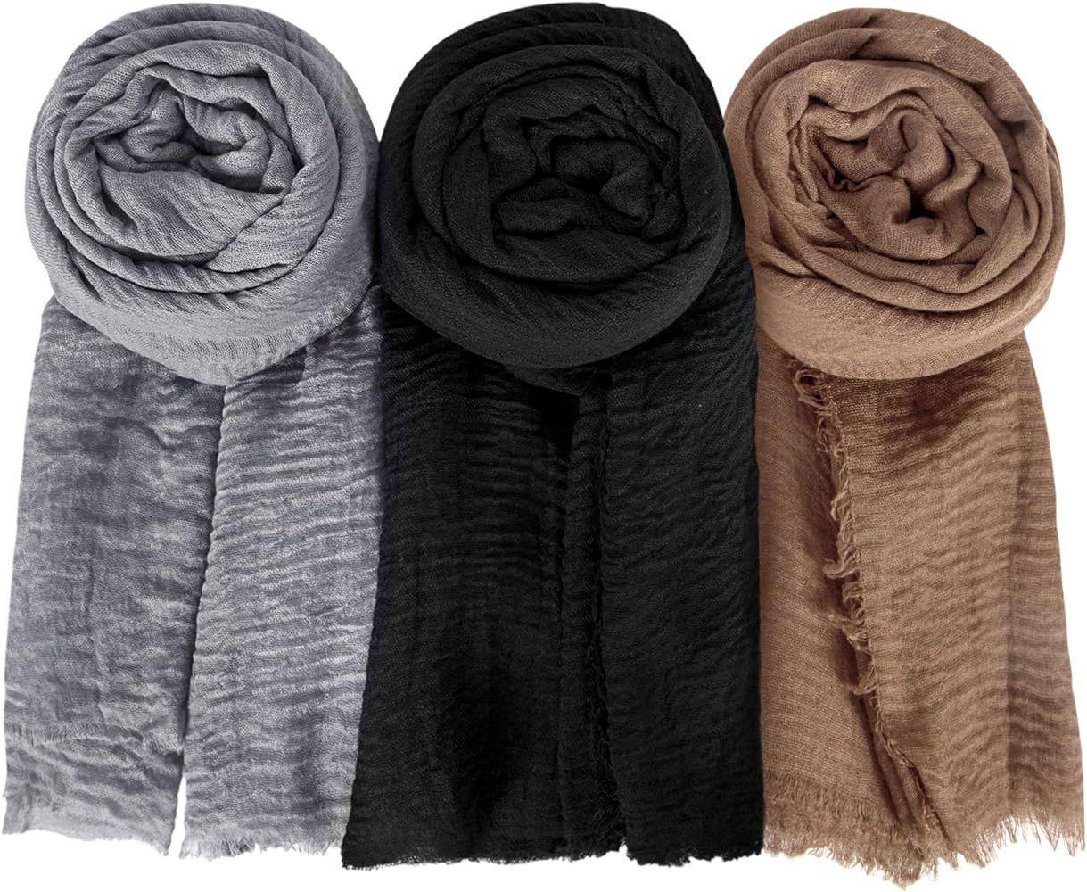 Chalier Fashion Hijab Scarfs for Women Soft Scarf Shawl Lightweight Long Wraps for All Season | Amazon (US)
