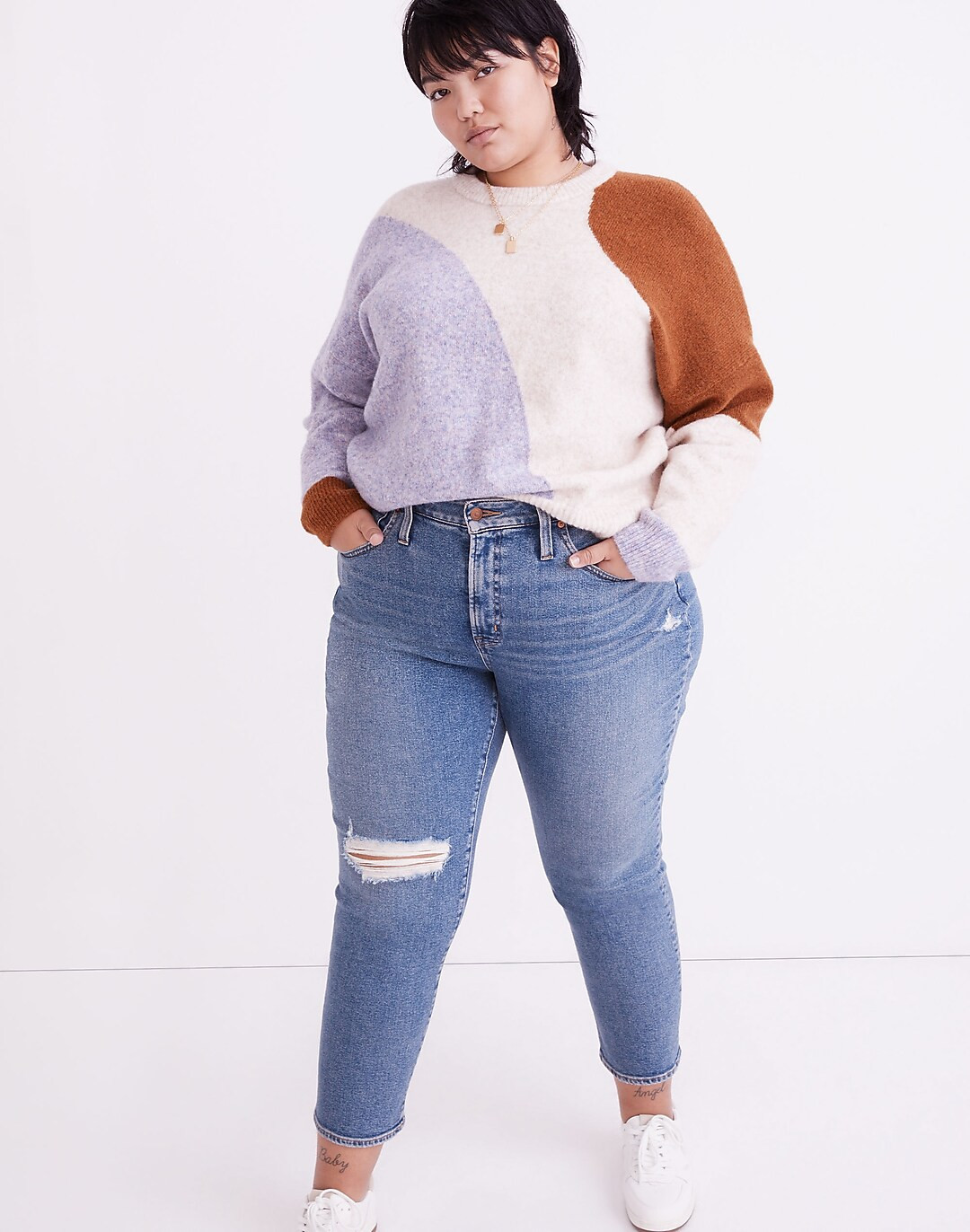 The Plus Momjean in Austrey Wash: Ripped Edition | Madewell