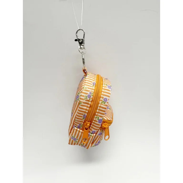 Pen+Gear Mini Backpack Charm, Orange Floral, 3.55 inch | Walmart (US)