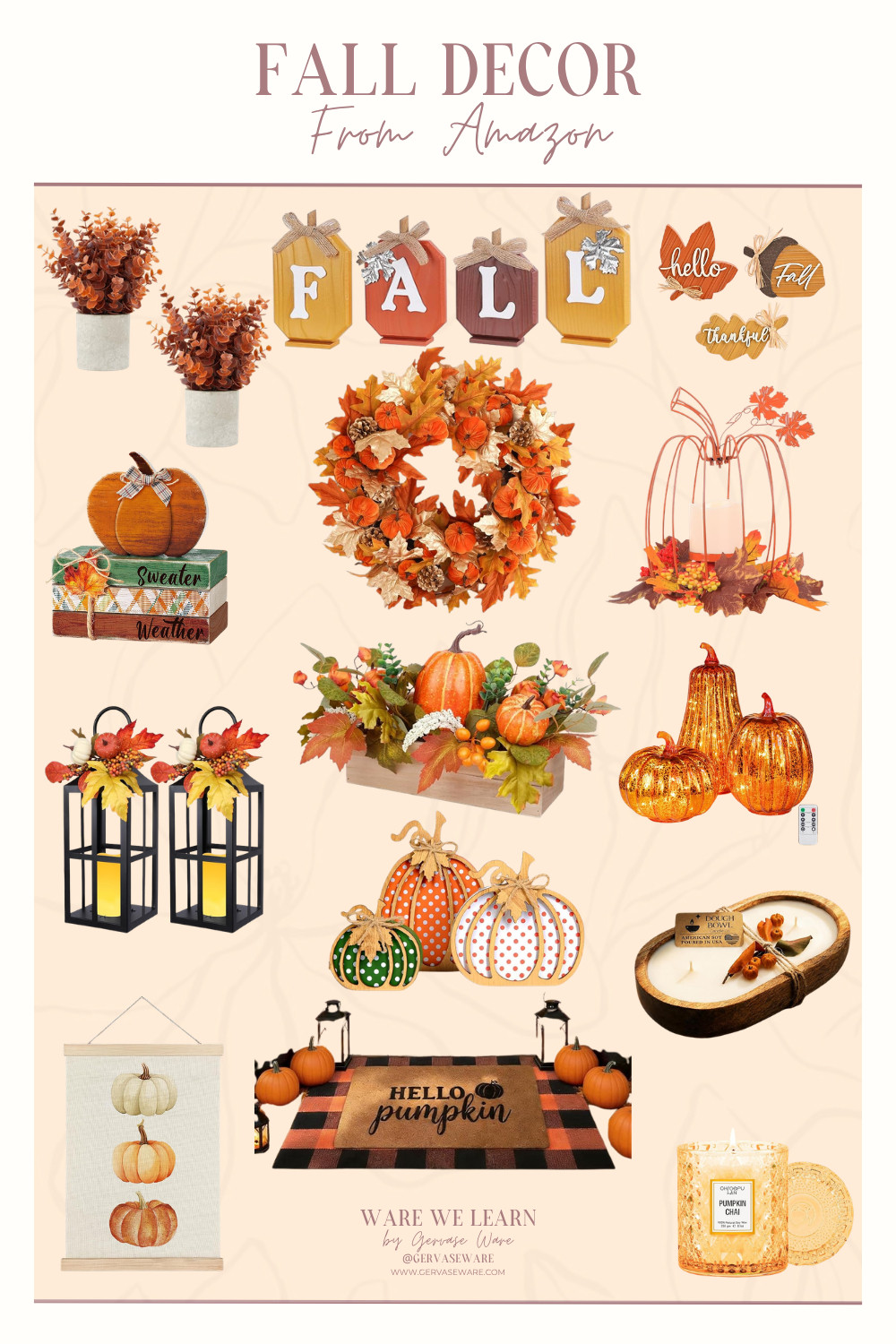 FALL DECOR From Amazon


 

 #LTKSeasonal #LTKSaleAlert