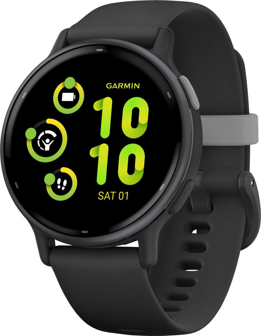 Garmin - vívoactive 5 GPS Smartwatch 42 mm Fiber-reinforced polymer - Slate Aluminum and Black -... | Best Buy U.S.