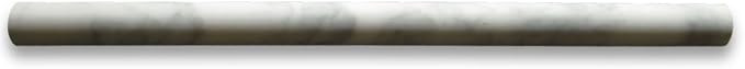 Stone Center Online Carrara White Marble 3/4x12 Pencil Liner Trim Molding Honed Kitchen Bath Wall... | Amazon (US)