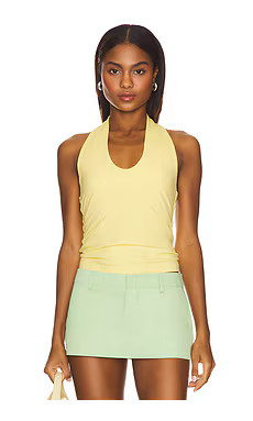 Susana Monaco Urban Halter Top in Lemon Zest from Revolve.com | Revolve Clothing (Global)