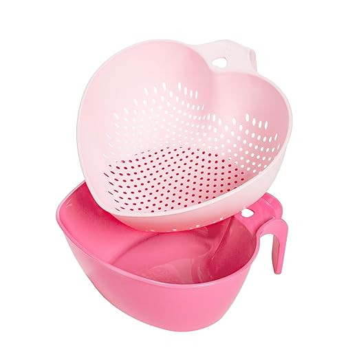 Paris Hilton Heart Bowl & Colander Set, Nesting 2-Piece Design with 3-Quart Capacity, Dishwasher ... | Amazon (US)