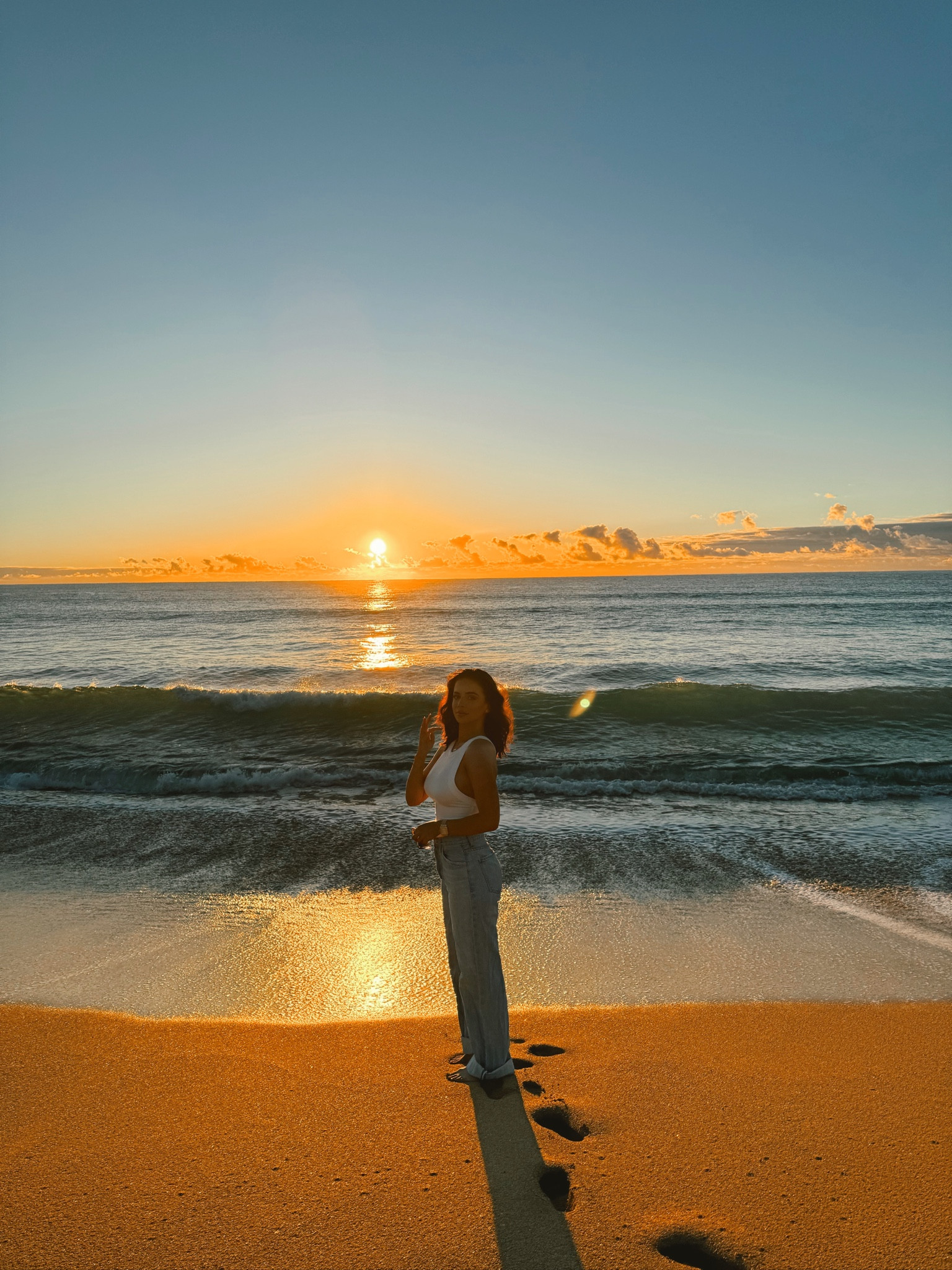 Sunrise on the beach ☺️🌊

#LTKtravel #LTKSeasonal