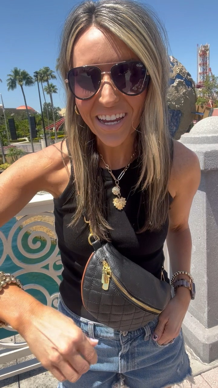 Tank with a built in bra! Regular length! You’re going to want every color! TTS, wearing small 

My FAVORITE denim shorts. I size up one 

#LTKWatchNow #LTKStyleTip #LTKFindsUnder50