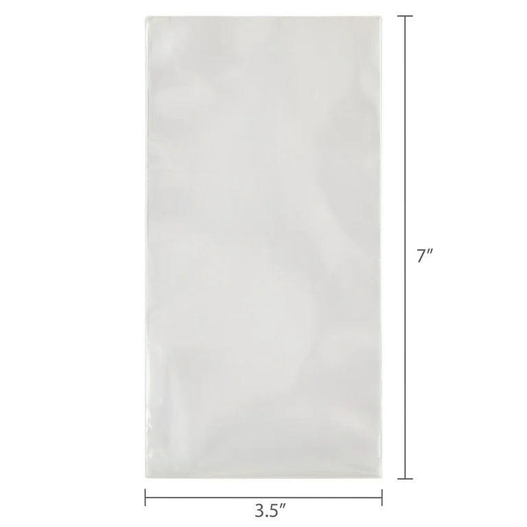 Clear Treat Bags with Twist Ties, 3.5" x 7", 8 Pieces, by Way To Celebrate | Walmart (US)