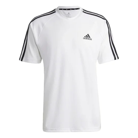 Camiseta AEROREADY Sereno 3-Stripes Adidas - Branco | Netshoes (BR)