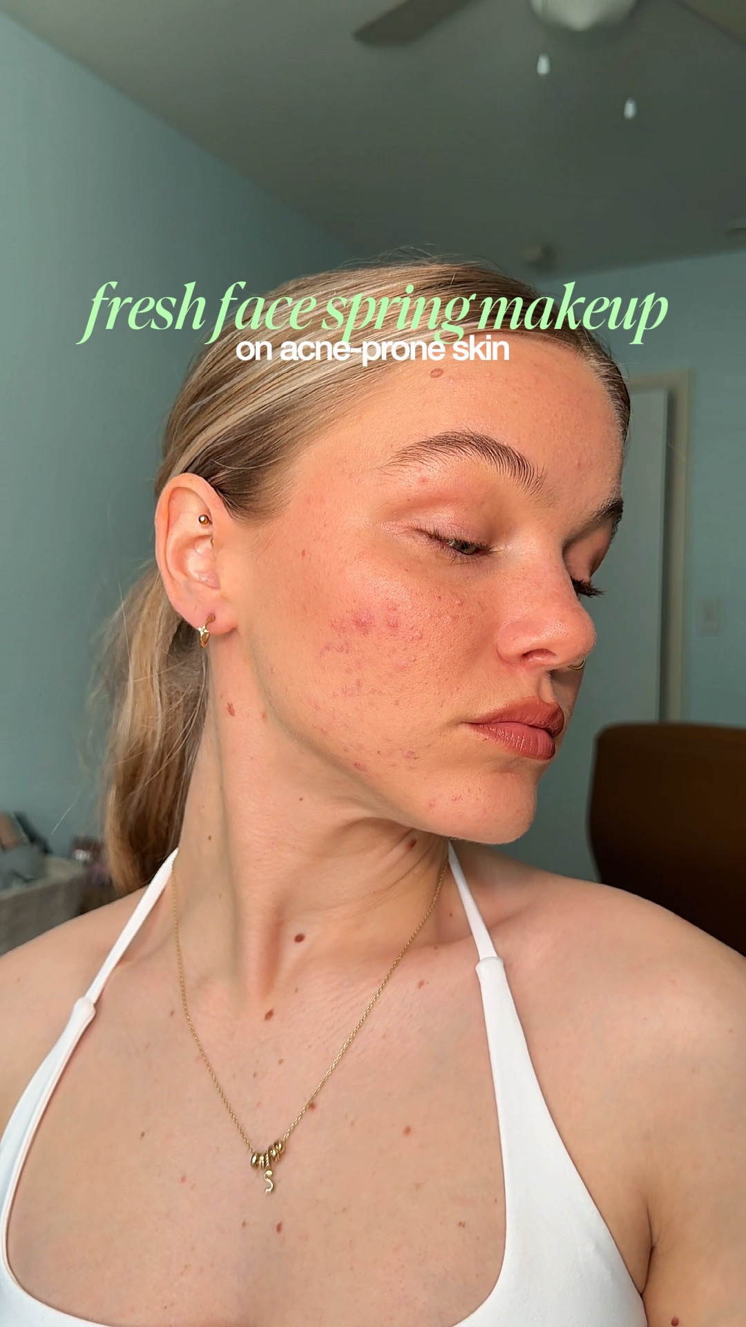 fresh face spring makeup on acne-prone skin. lightweight, glowy, everyday makeup 🌸🩵⭐️

#LTKgrwm #LTKBeauty #LTKSeasonal