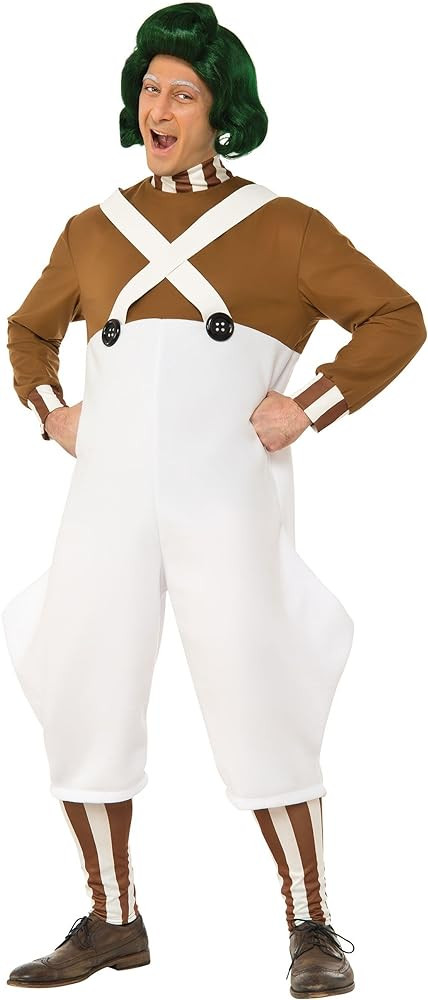 Rubie's Men's Willy Wonka and the Chocolate Factory Deluxe Oompa Loompa Costume | Amazon (US)