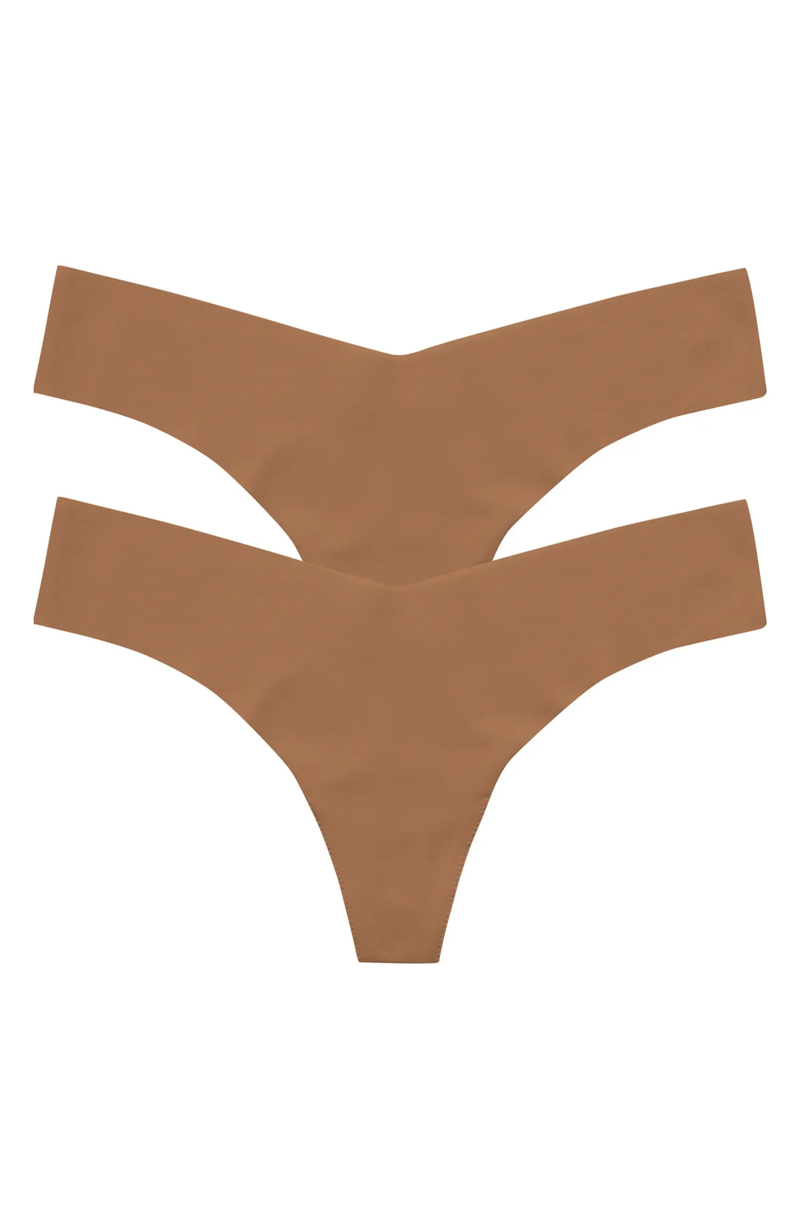 2-Pack Microfiber Thongs | Nordstrom