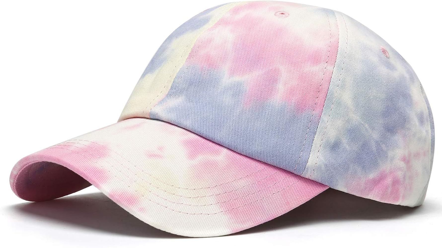 BEARUN Cotton Tie Dye Low Profile Cap Hiphop Baseball Cap Fashion Dad Hat | Amazon (US)