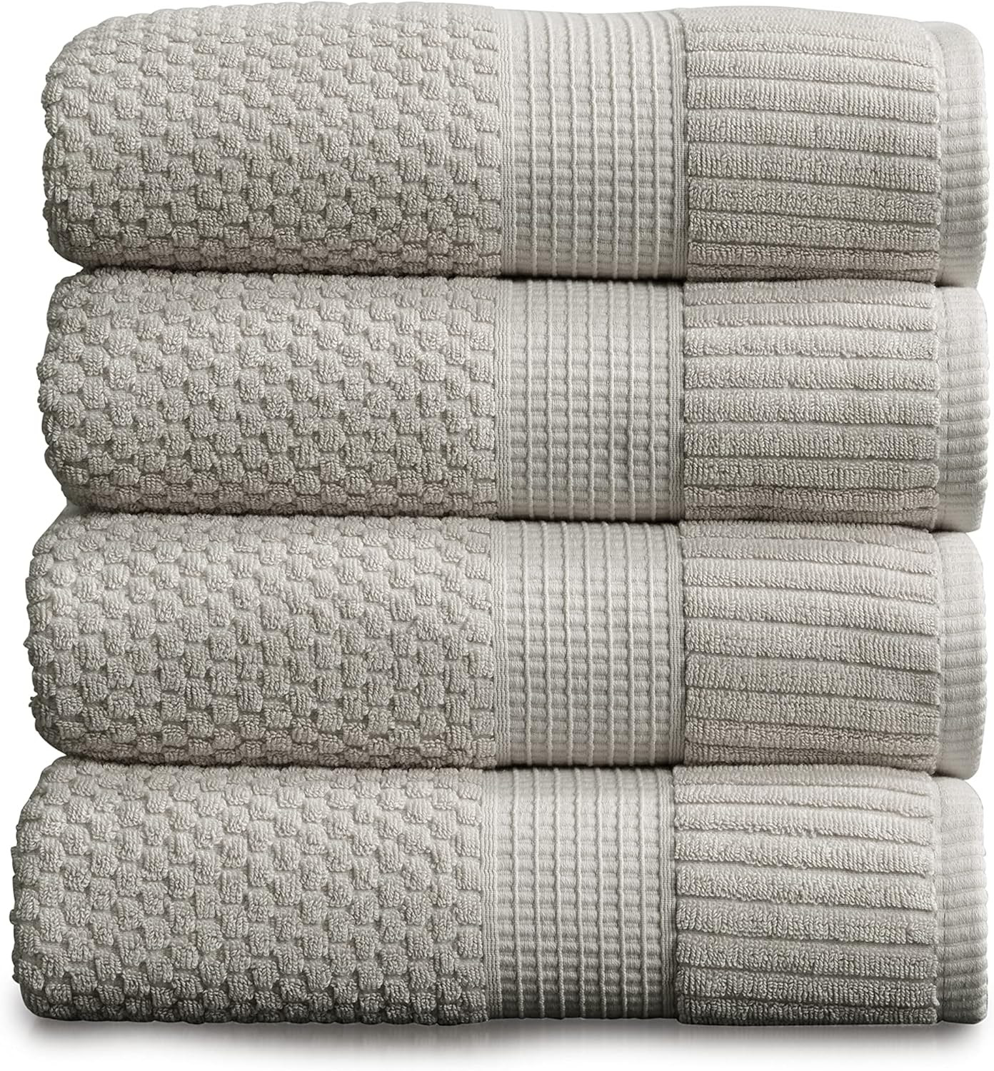 NY Loft 100% Cotton Bath Towel 4 Pack | Super Soft & Absorbent Quick-Dry Bath Towels 30" x 52" |T... | Amazon (US)