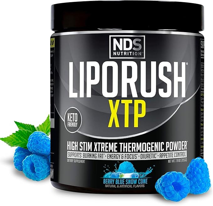 LIPORUSH NDS Nutrition XTP Thermogenic Fat Burner with L-Carnitine - Energy, Focus, and Appetite ... | Amazon (US)