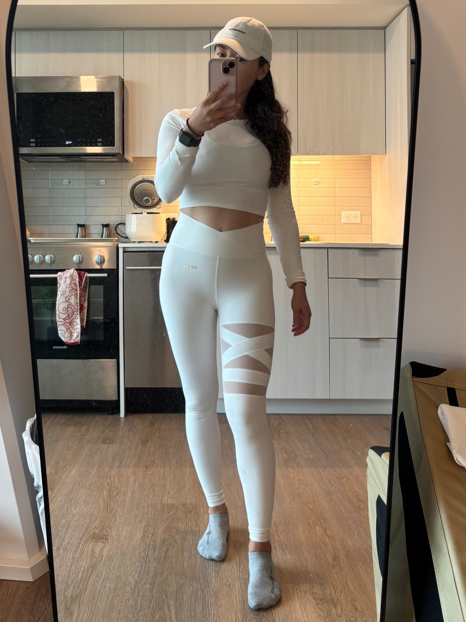 Love an all ivory workout set!  🤍

Wore this to teach pilates today and run errands!  

#LTKActive