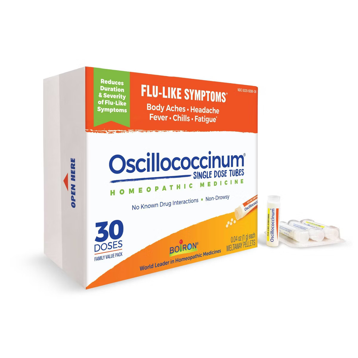 Boiron Oscillococcinum Flu-Like Symptoms, Body Aches, Headache, Fever, Chills and Fatigue 30 Dose... | Target