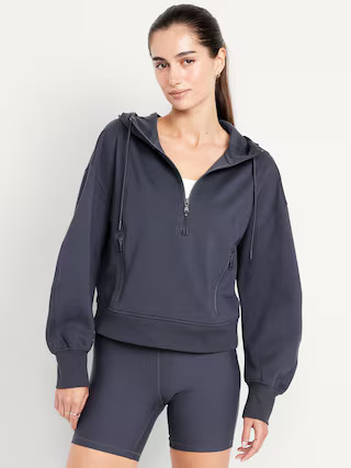 Dynamic Fleece Half-Zip Hoodie Sweatshirt | Old Navy (US)