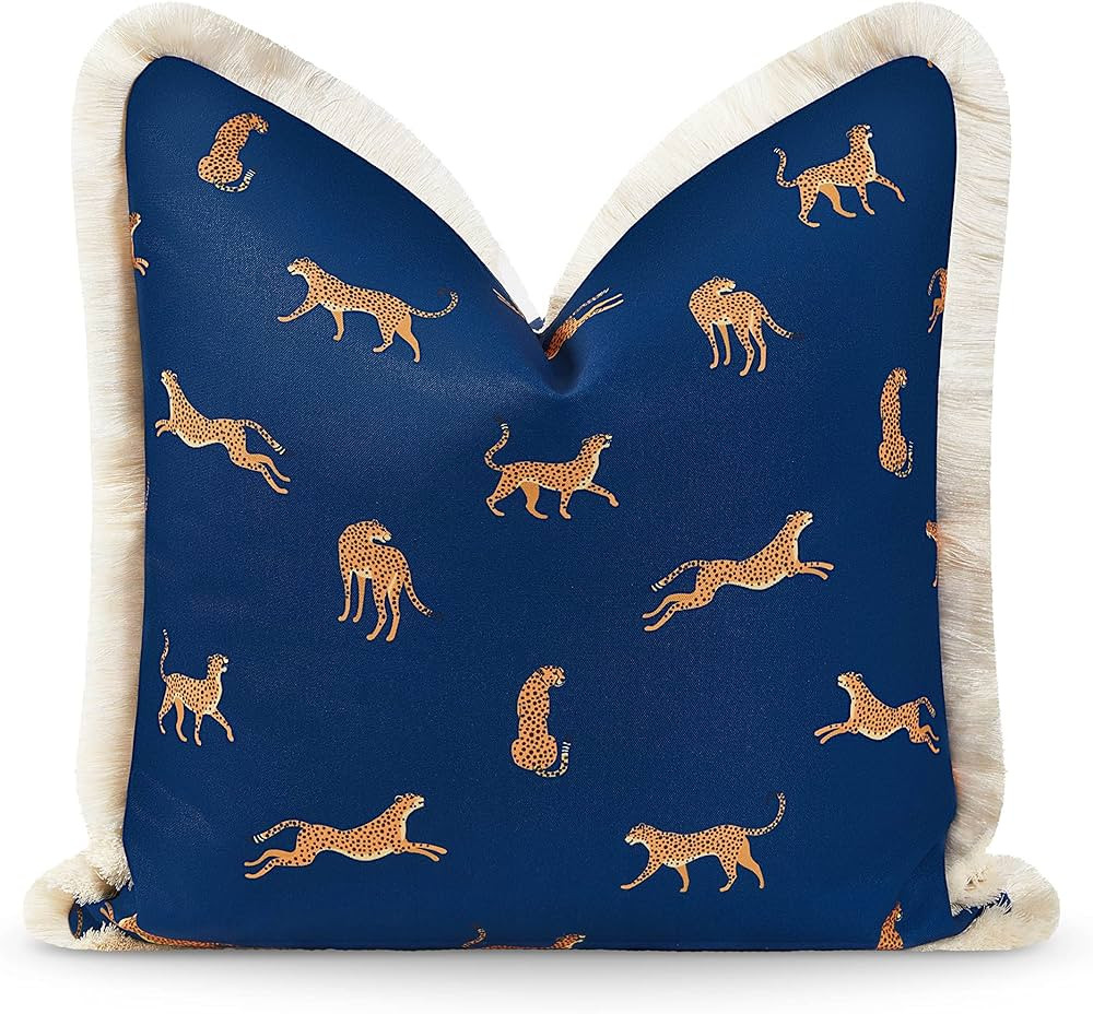 Hofdeco Premium Tropical Patio Indoor Outdoor Pillow Cover Only, 20"x20" Water Resistant for Back... | Amazon (US)