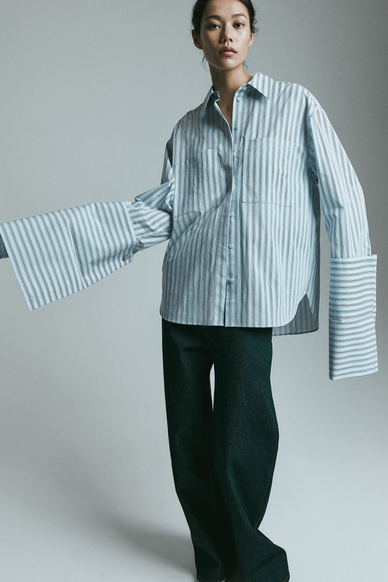 Camisa oversize de algodón | H&M (FR, IT, ES, PT, BE)