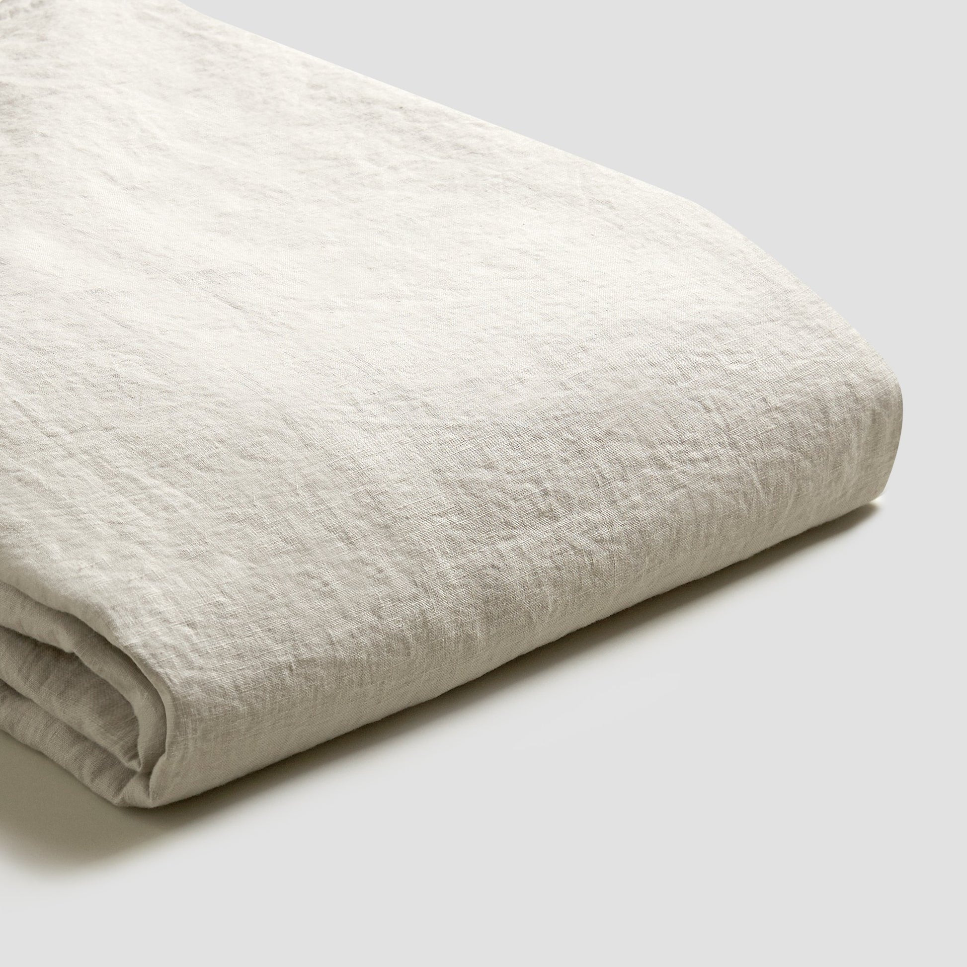 Oatmeal Linen Fitted Sheet | Piglet