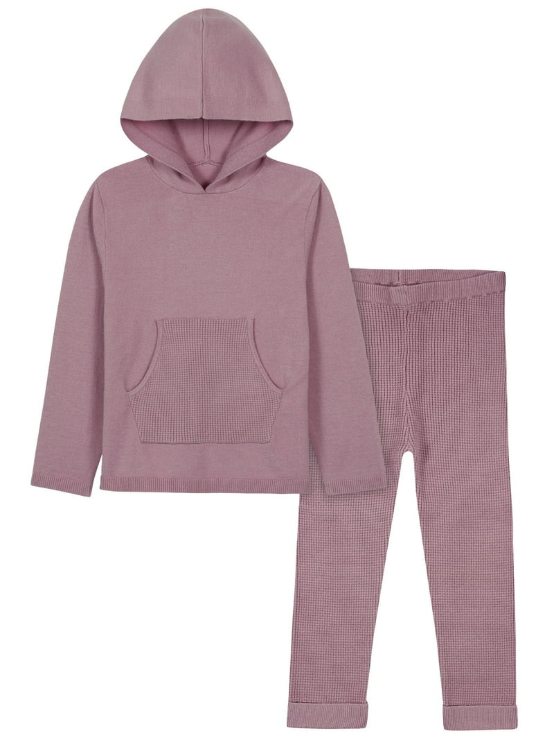 Modern Moments by Gerber Toddler Boys or Girls Unisex Sweater Knit Hoodie and Active Pant, 2pc Ou... | Walmart (US)