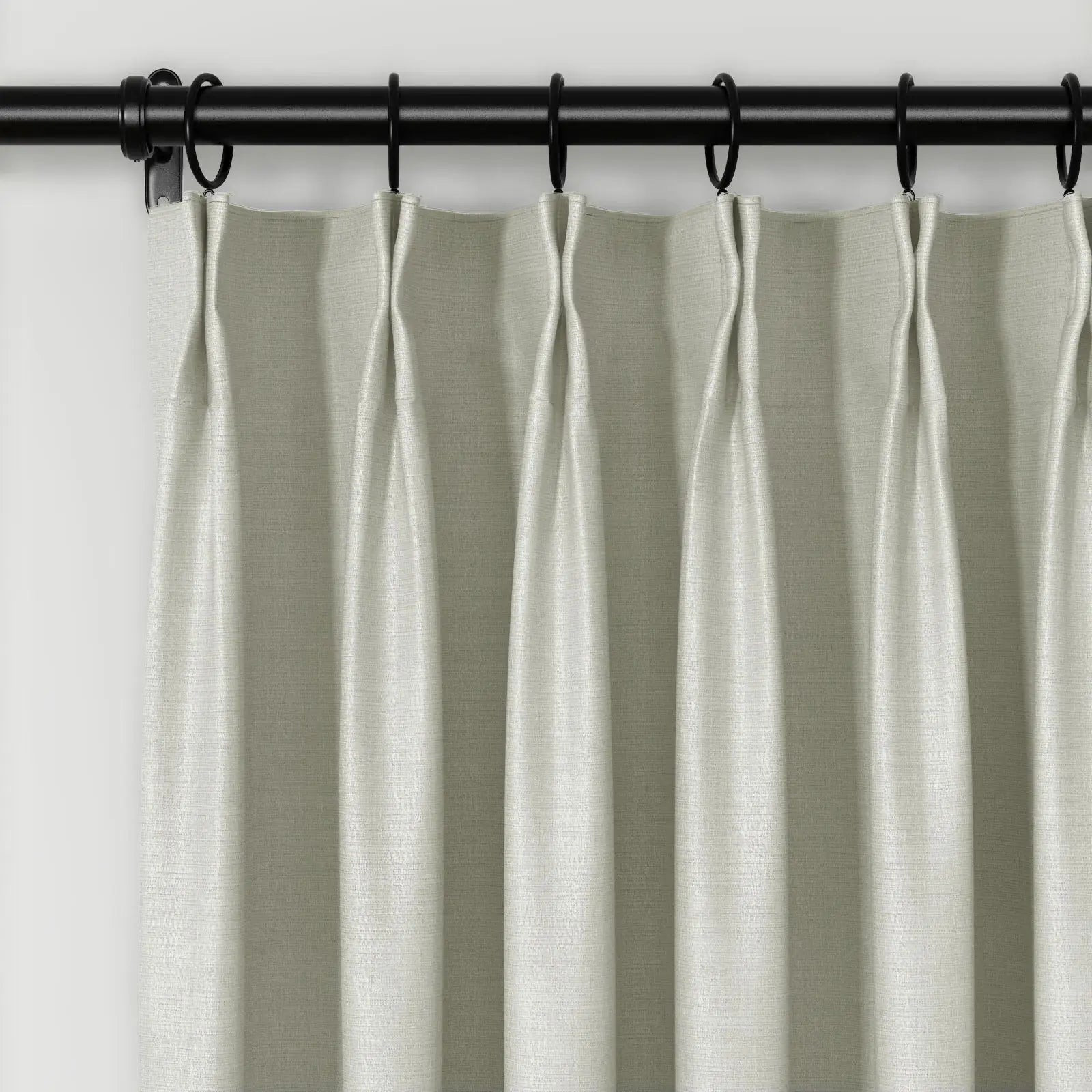 Lydia Plants Jacquard Curtain Pleated - Serie B - Pristine D203-2 | TWOPAGES