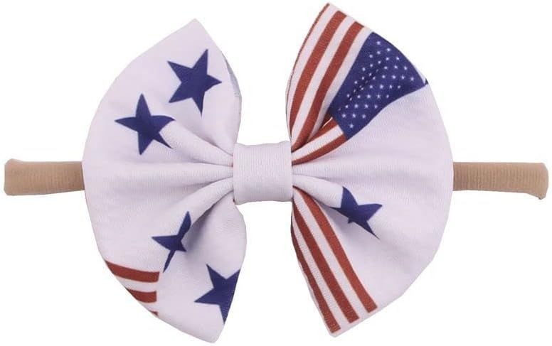 American Flag Headband Turban Baby Hair Band Bow Independence Day Bowknot JHN40 (-Bow B) | Amazon (US)