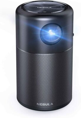 Nebula Capsule Smart Portable Wi-Fi Mini Projector 100" Home Theater 360°Speaker | eBay US