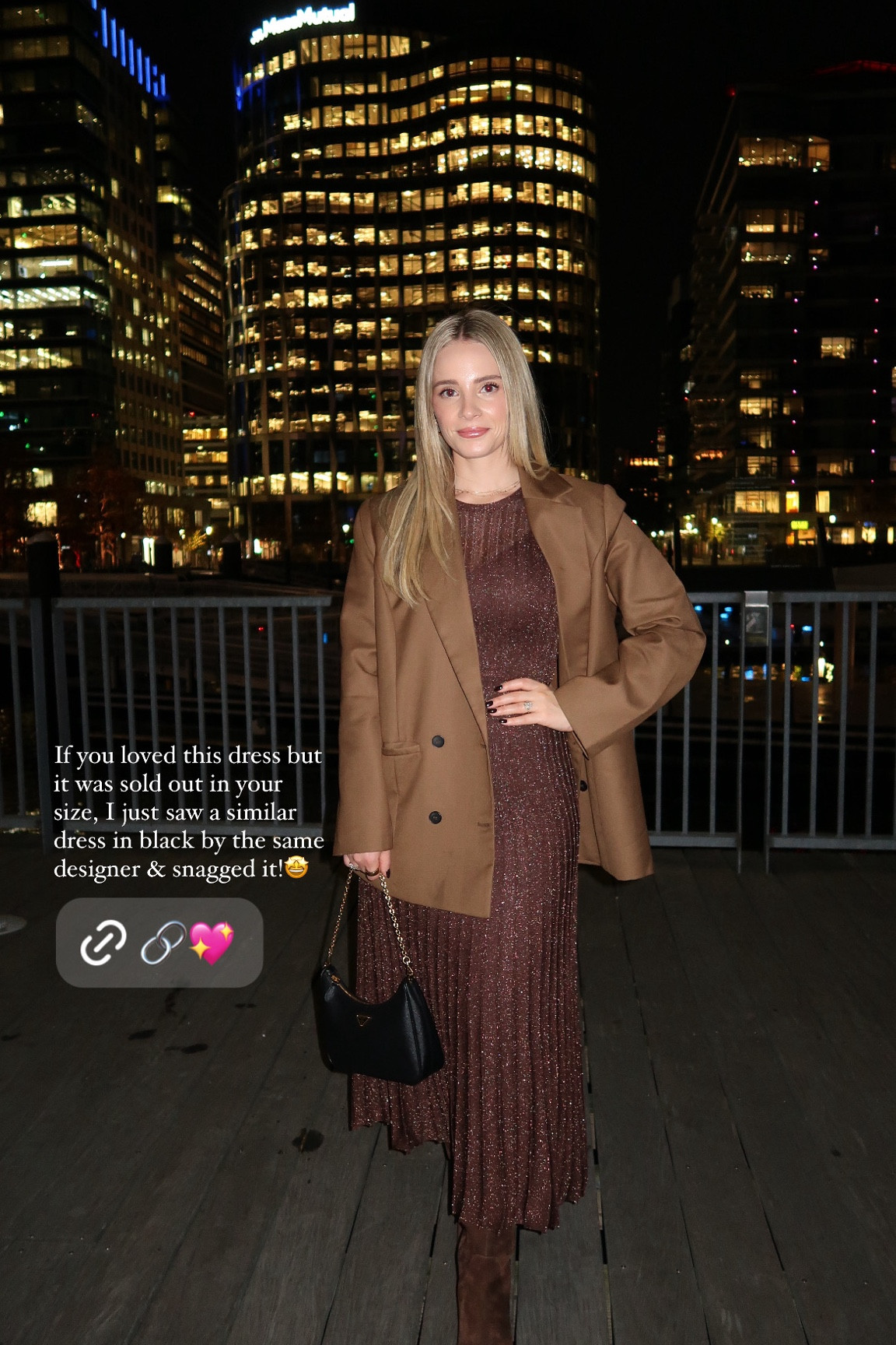 Linking a similar black shimmer dress by the same designer as this brown one🤩 wearing an XS in brown & ordered an XS in the black

#LTKSeasonal #LTKHoliday #LTKParties