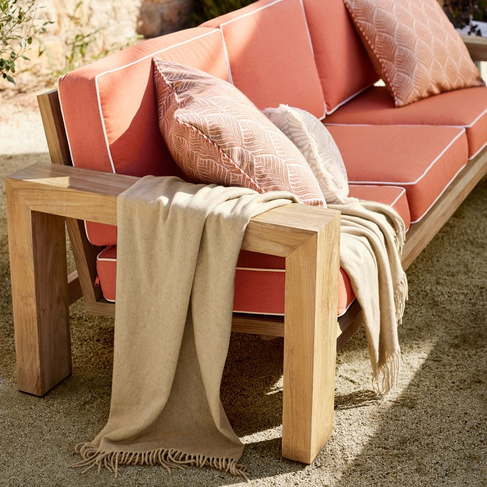 Larnaca Outdoor Teak Sofa | Williams-Sonoma
