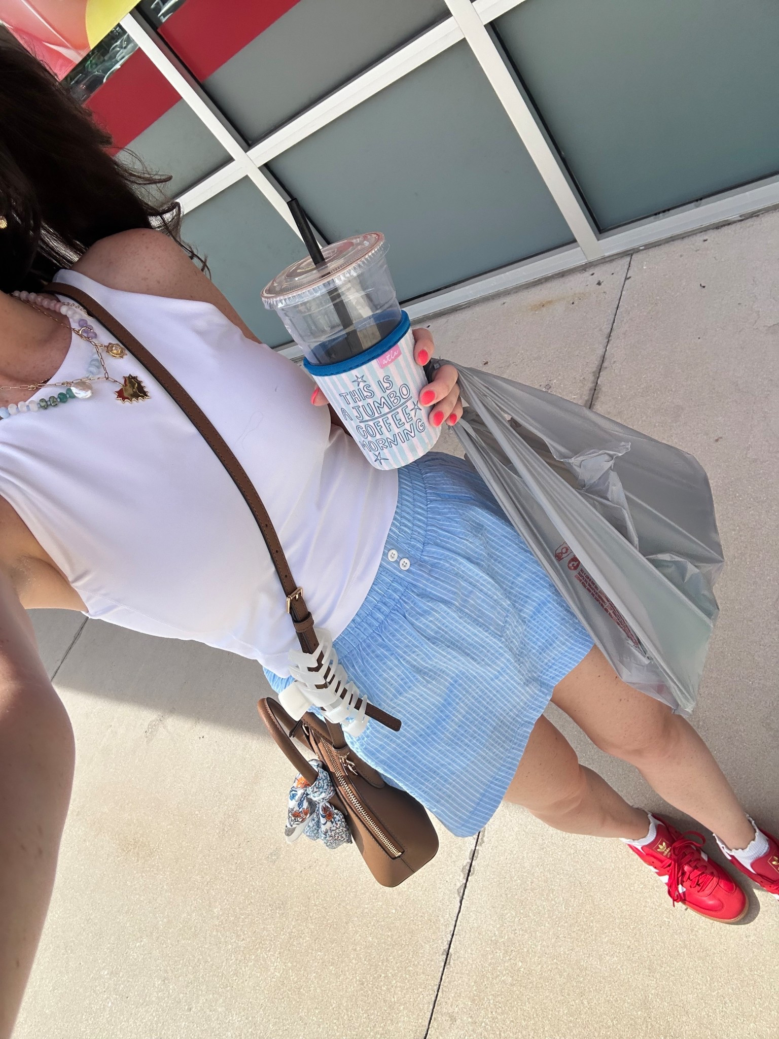 Summer outfit of the day! Loving this little boxer skort! TTS! Wearing a Small

#LTKStyleTip #LTKSaleAlert #LTKFindsUnder50