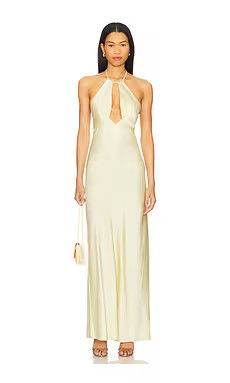 Significant Other Becca Halter Dress in Buttermilk from Revolve.com | Revolve Clothing (Global)