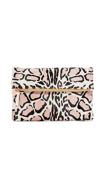 Haircalf Fold Over Clutch | Shopbop