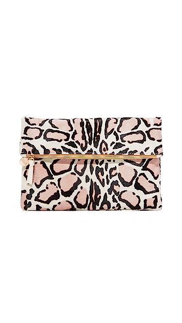 Haircalf Fold Over Clutch | Shopbop