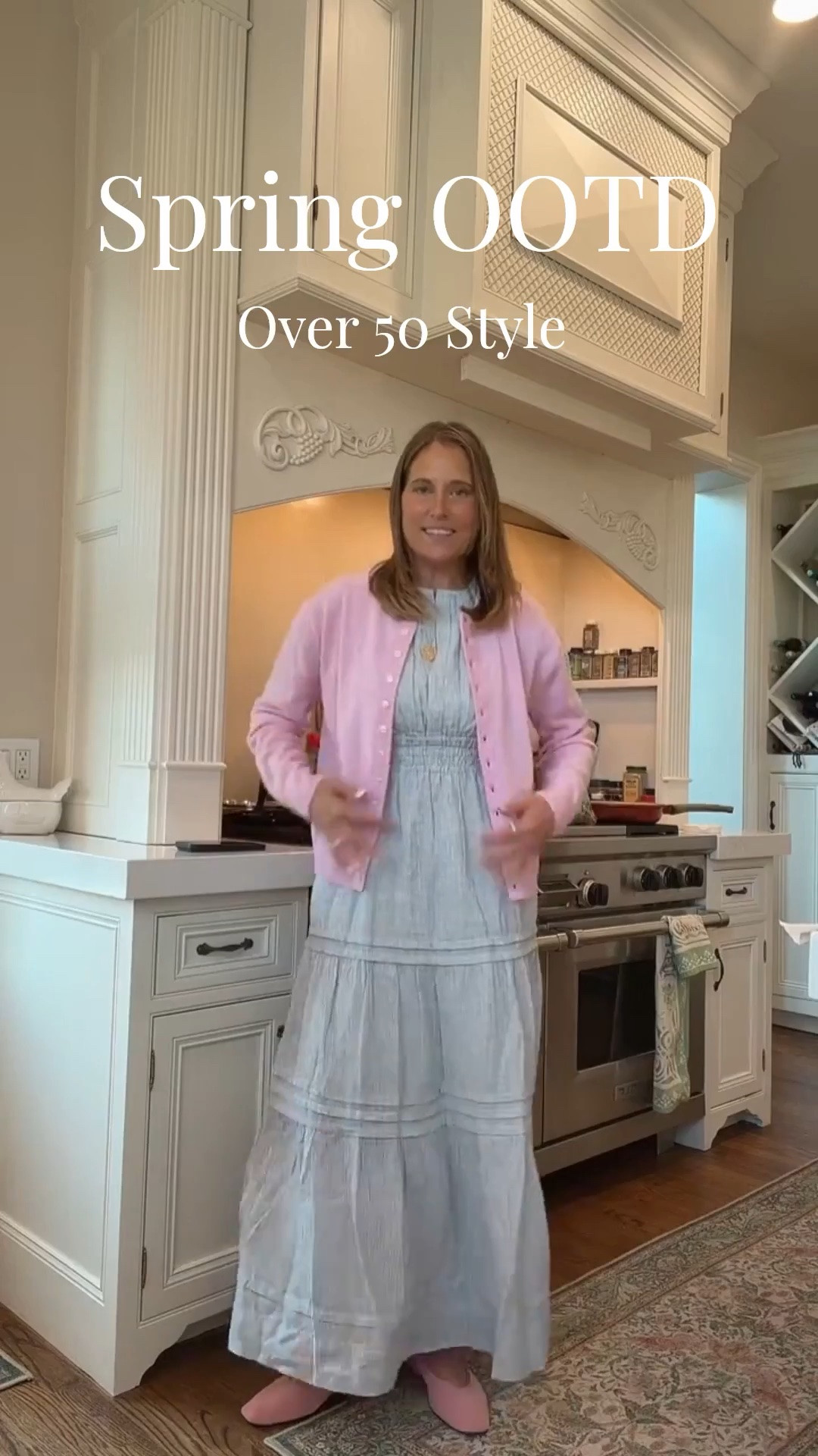 Added this pretty pink sweater and pink shoes to this flattering linen dress that you are all loving! This would make for a beautiful outfit to wear to Mother’s Day brunch! s

#LTKMothersDay #LTKOver40 #LTKMidsize