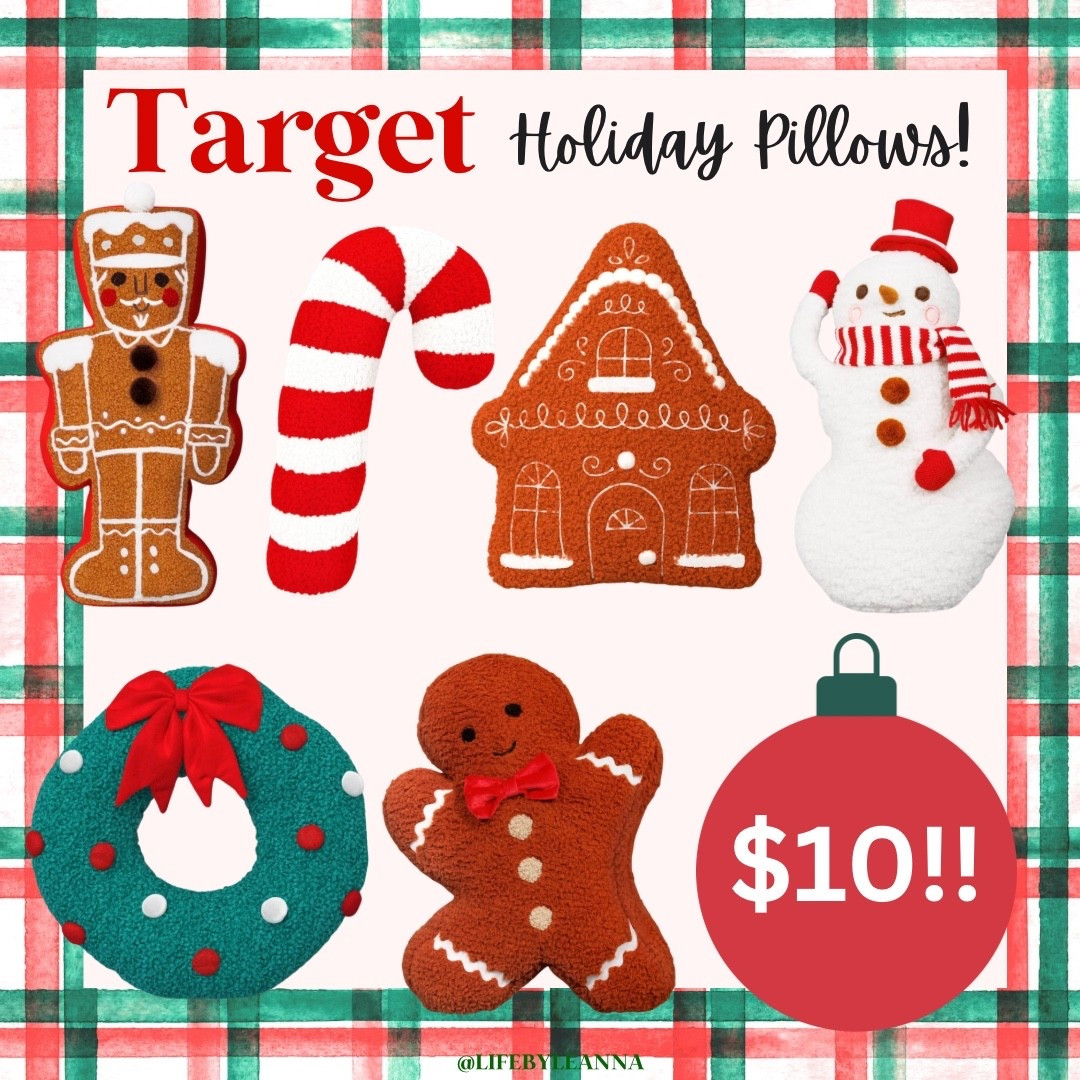 Wondershop Holiday pillows at Target! Only $10! 





#target
#wondershop
#christmas
#pillows

#LTKFindsUnder50 #LTKSeasonal #LTKHome