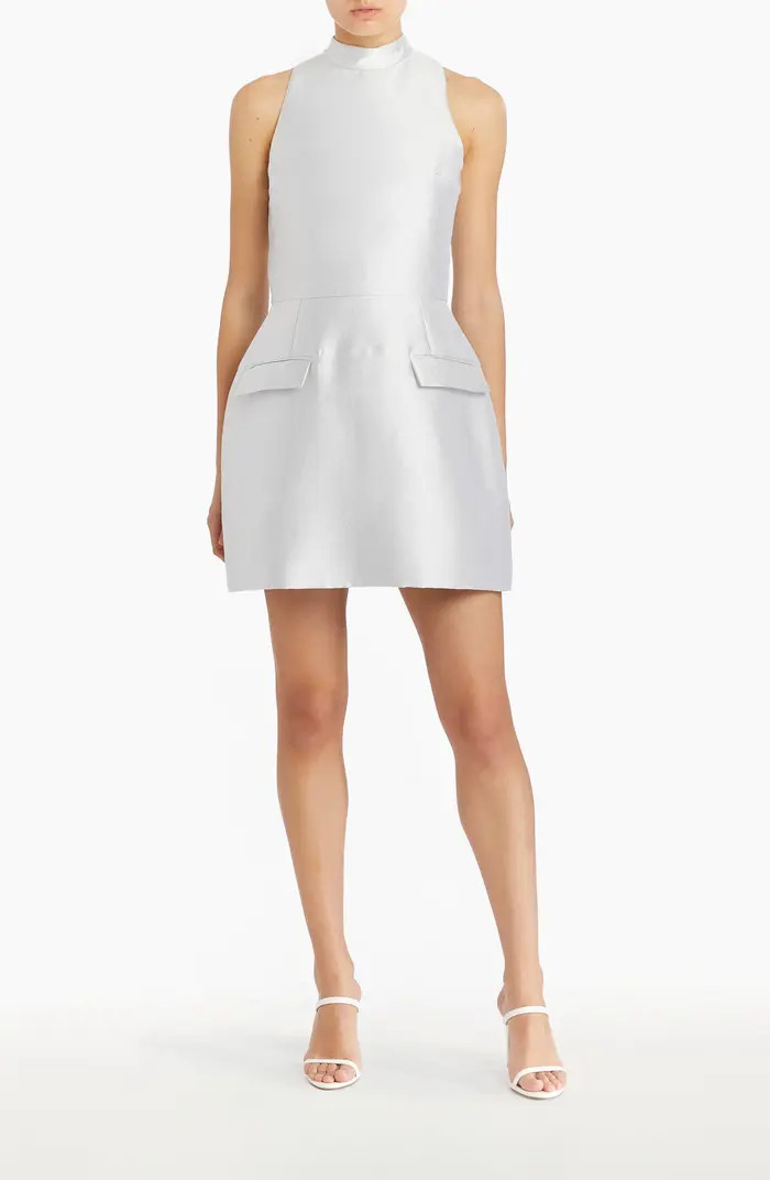 Amanda Uprichard Everhart Satin Twill Minidress | Nordstrom | Nordstrom