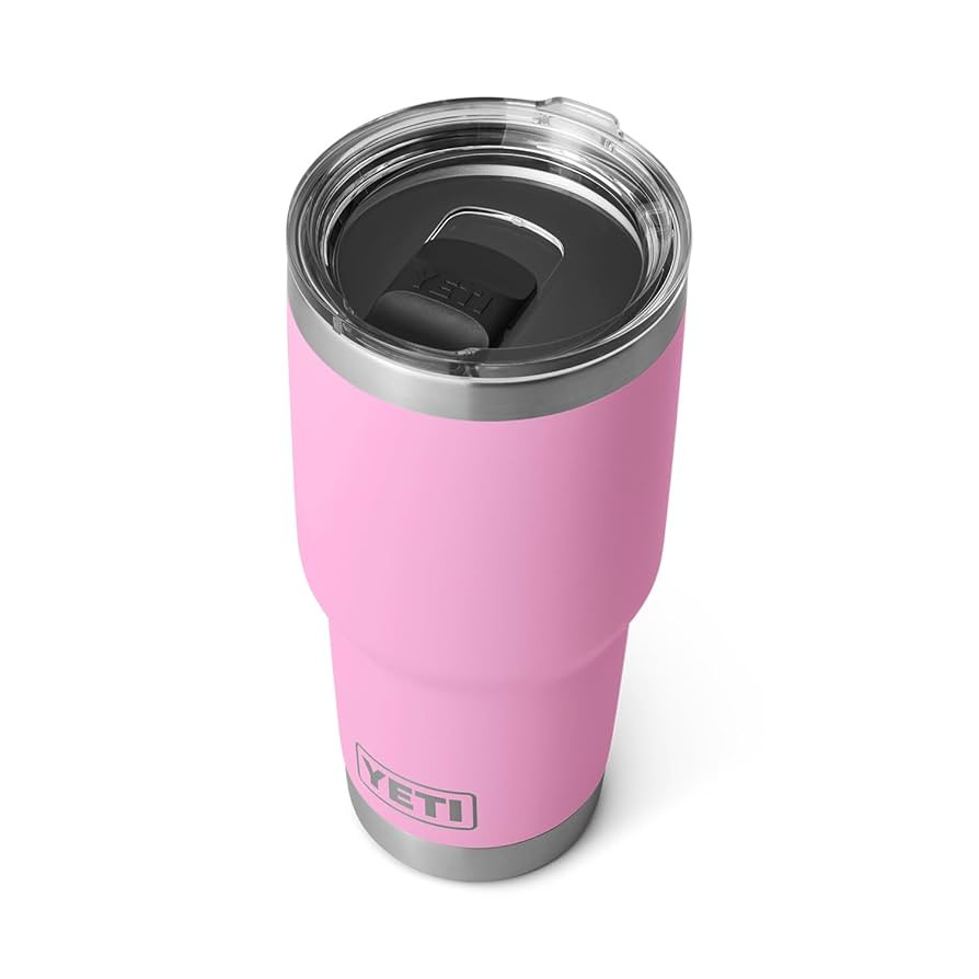 YETI Rambler 30 oz Tumbler, Stainless Steel, Vacuum Insulated with MagSlider Lid, Power Pink | Amazon (US)