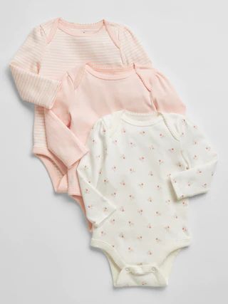 Baby Print Bodysuit (3-Pack) | Gap Factory