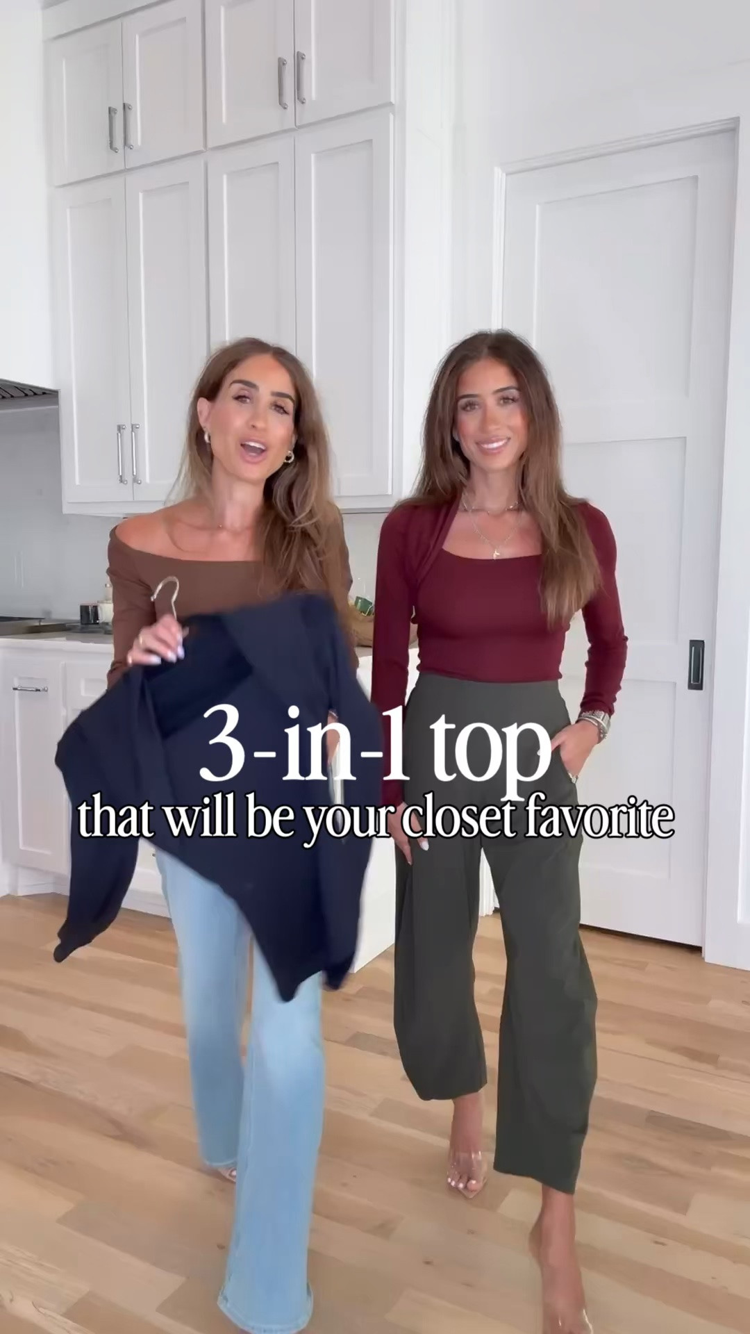 Comment “LINK IT” and we will send you the details on this incredible 3-in-1 top that converts into 3+ ways and is only $28!! ✨ It’s a super soft, lightweight material and comes in 5 colors. You can easily wear the square neck style to the office and then convert to off shoulder or boat neck for happy hour or date night. Also would be great for travel because you get multiple outfits 👏🏼👏🏼

We’re picky, and these are good! We’re wearing size xs and for the price, you’re going to want it in multiple colors! 

3 way top, top you can wear 3 ways, 3 in 1 top, versatile top, versatile clothing, convertible top, how to style a top, multiple ways to wear, outfit ideas, styling ideas, capsule wardrobe, wardrobe essentials, closet staples, elevated basics, versatile wardrobe pieces, petite friendly fashion

#outfitideas #convertibletop

#LTKPetite #LTKOver40 #LTKWorkwear