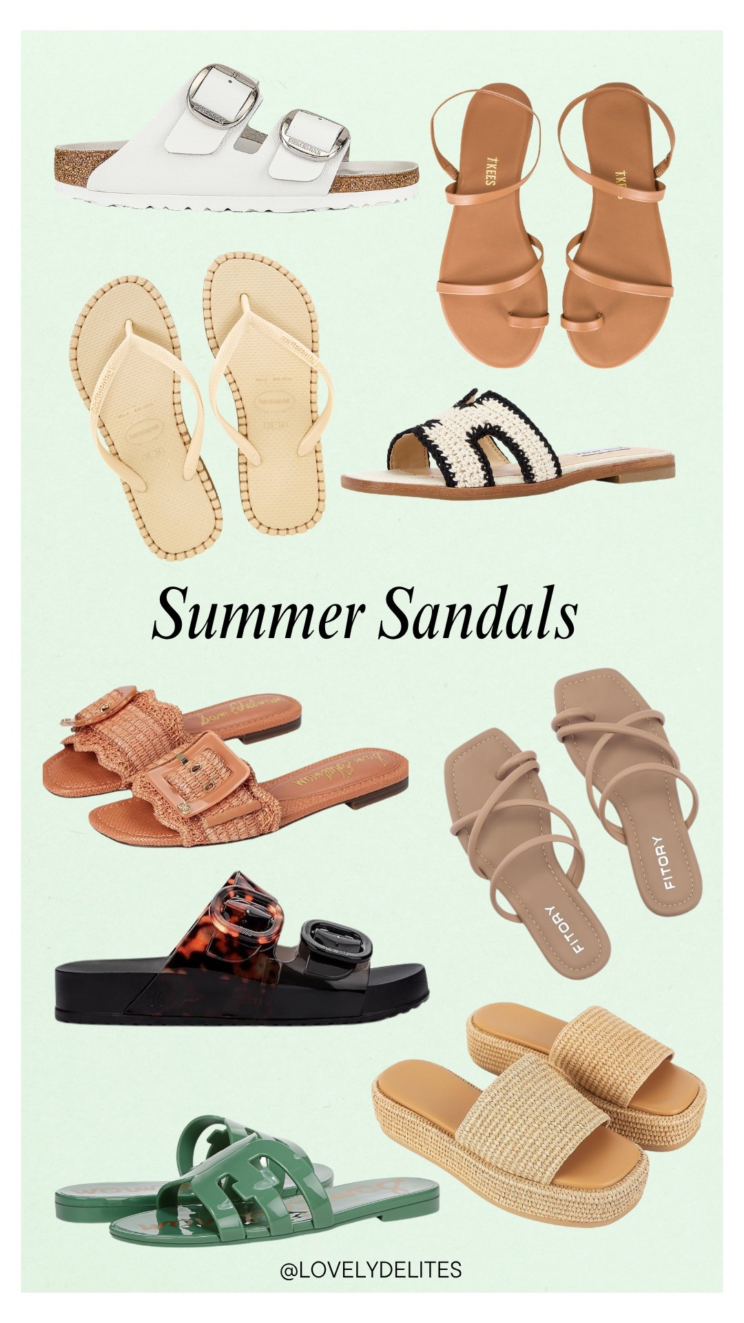 Summer sandals I’m loving right now 

#LTKSeasonal #LTKSummerEdit #LTKFindsUnder100