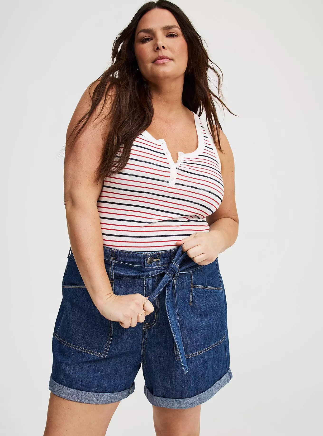 Baggy High-Rise Tie-Belt Short | Torrid (US & Canada)
