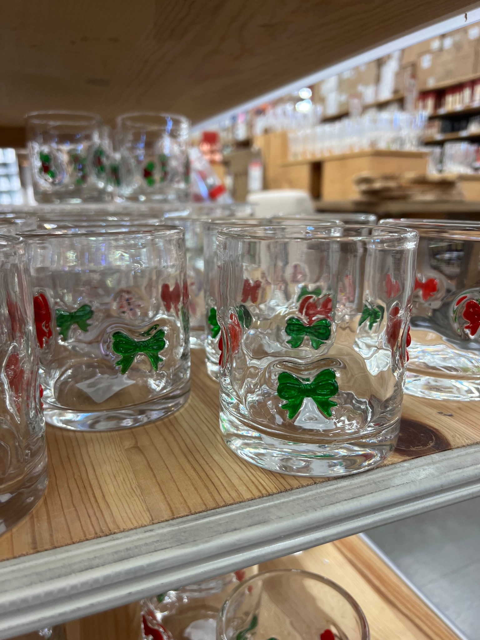 Christmas Glass Bow Cups 

#LTKHome #LTKSeasonal #LTKHoliday