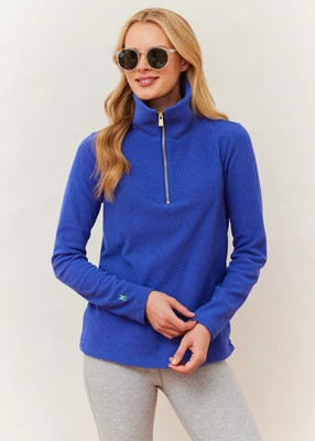 Manchester Pullover in Terry Fleece (Cobalt) | Dudley Stephens