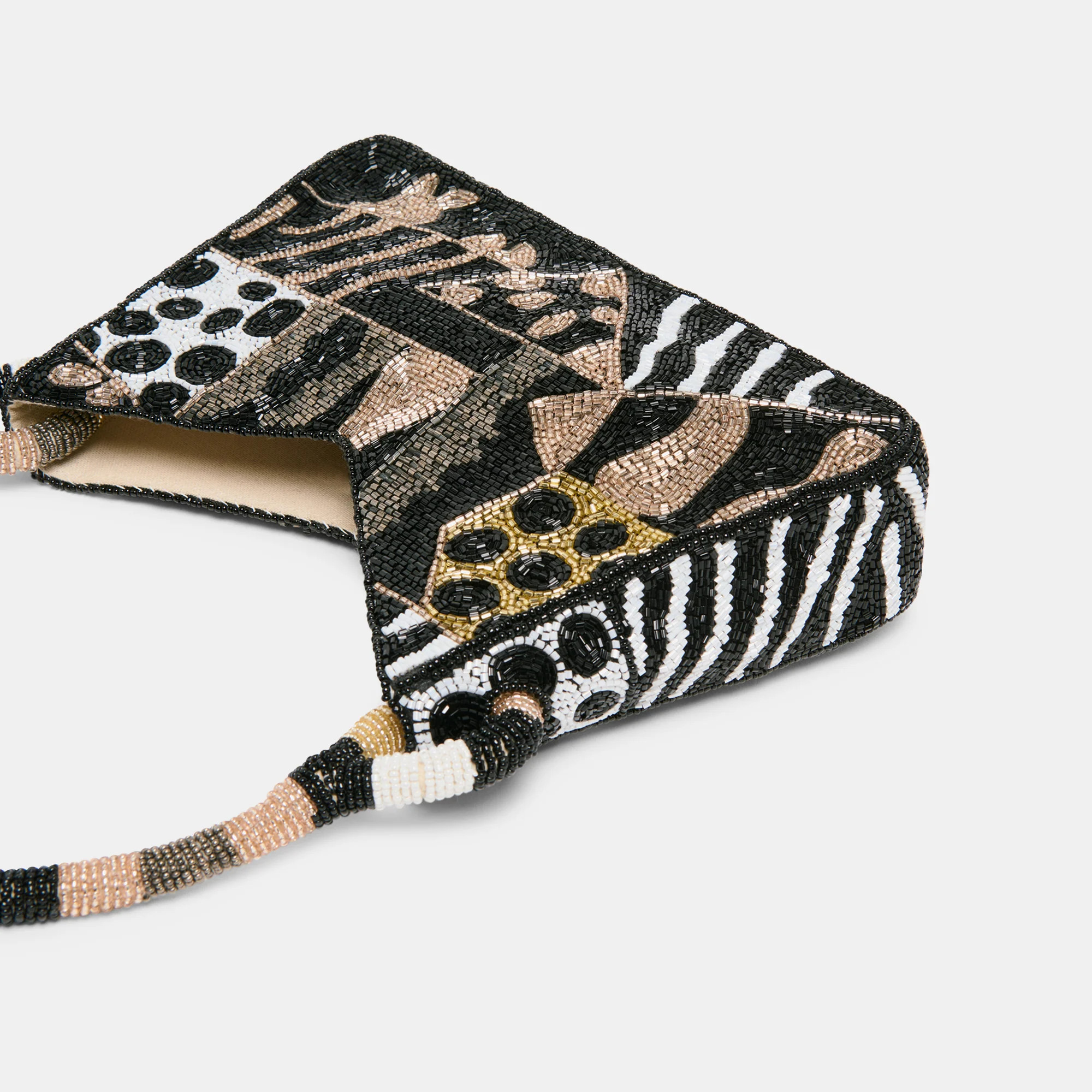 Amelia Shoulder Bag Dark Multi Beaded | DolceVita.com